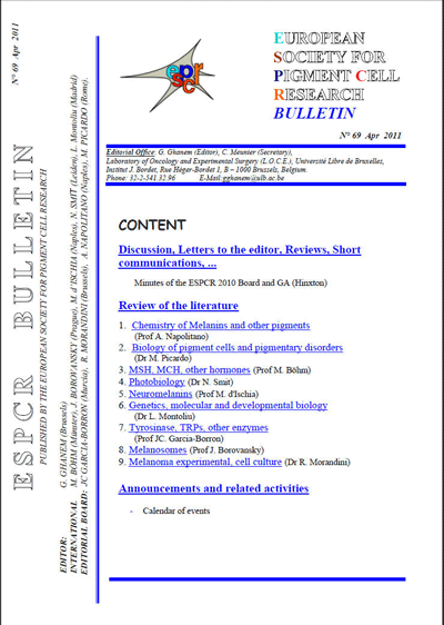 New ESPCR Bulletin published, nº 69 (April 2011)